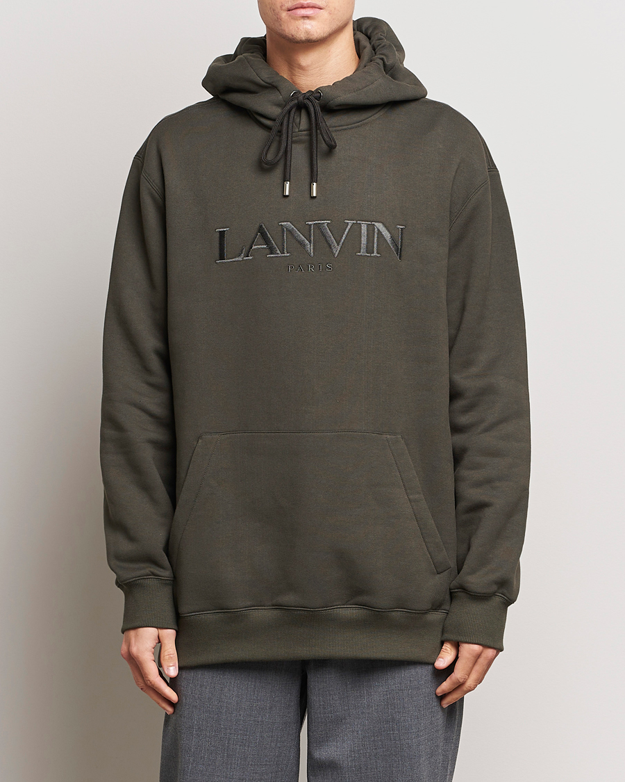 Herren | 60% sale | Lanvin | Oversized Logo Hoodie Loden