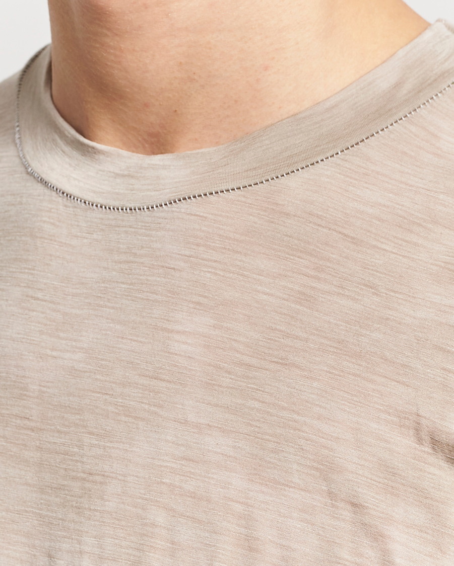 Herren | T-Shirts | Satisfy | CloudMerino T-Shirt Sun Bleached Greige