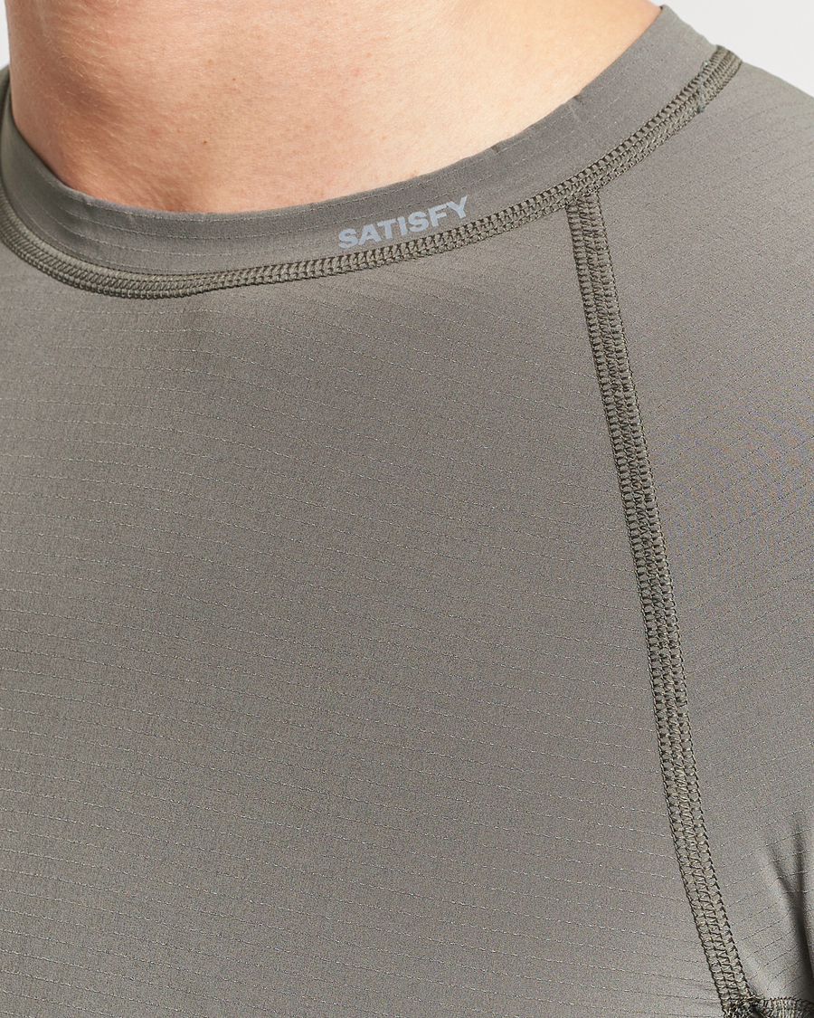 Herren | T-Shirts | Satisfy | CoffeeThermal Base Layer Dark Natural