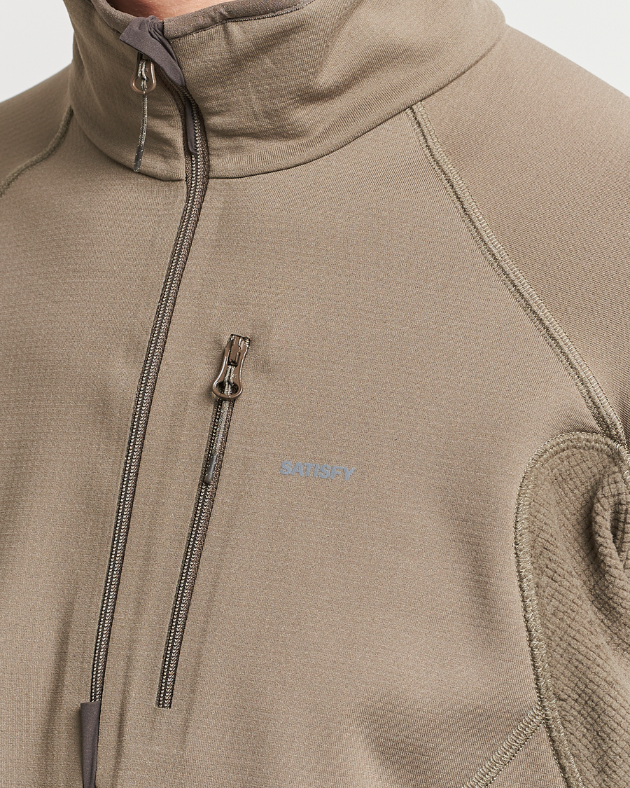 Herren | Pullover | Satisfy | GhostFleece Half Zip Smoky Quartz