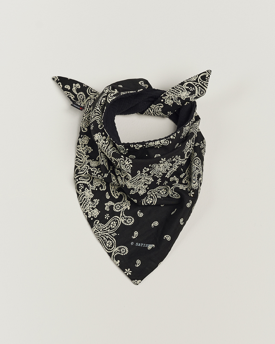 Herren | Satisfy Japanese Cotton Bandana Black | Satisfy | Japanese Cotton Bandana Black