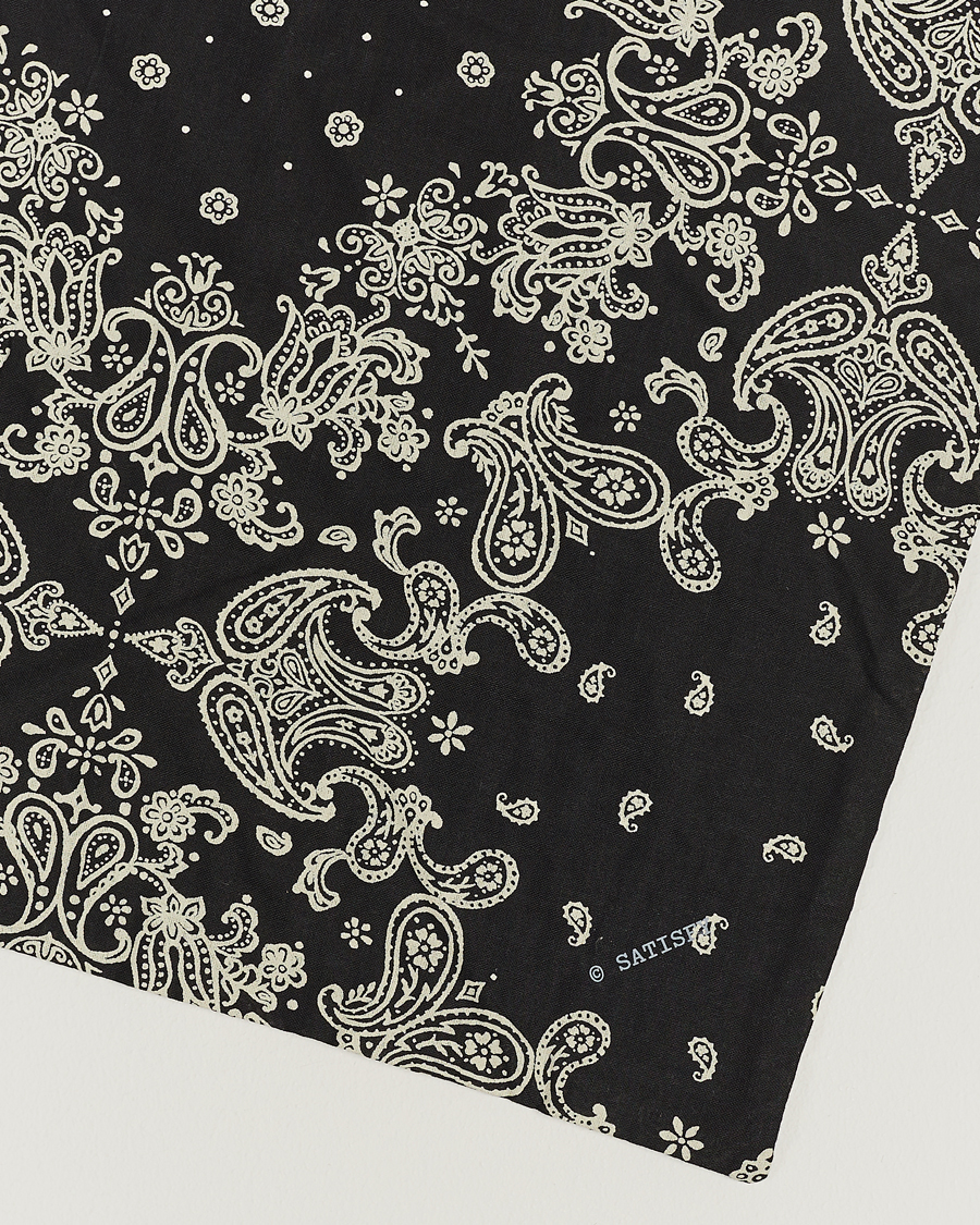 Herren | Satisfy Japanese Cotton Bandana Black | Satisfy | Japanese Cotton Bandana Black
