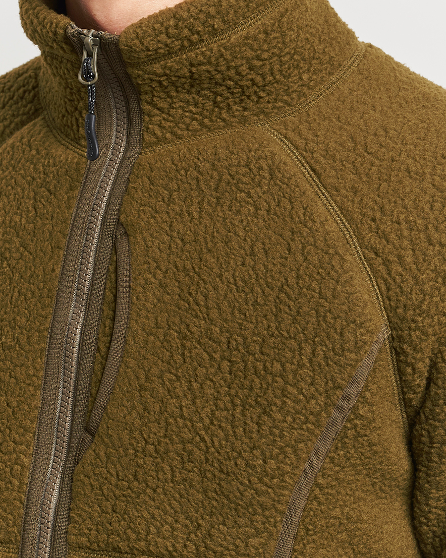 Herren | Pullover | Snow Peak | Thermal Boa Fleece Jacket Olive