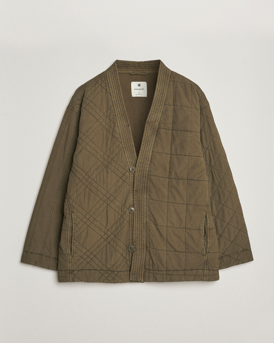 Herren | Jacken | Snow Peak | Natural Dyed Quilted Jacket Olive