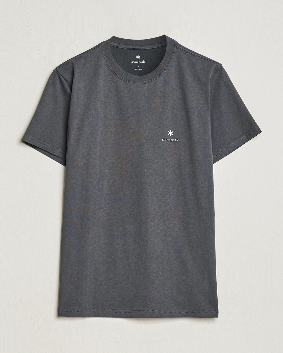 Herren | T-Shirts | Snow Peak | Logo T-Shirt Charcoal