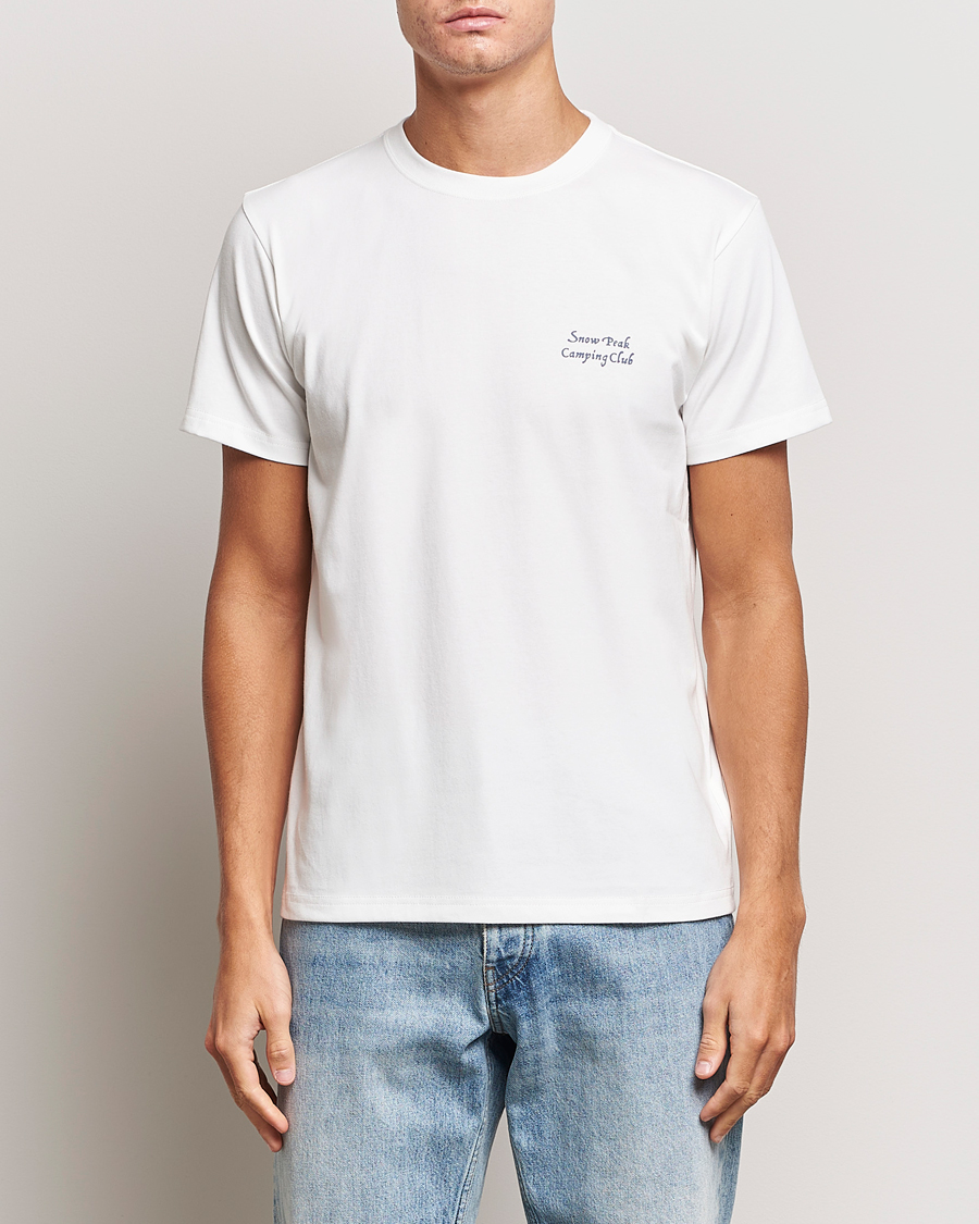 Herren | T-Shirts | Snow Peak | Camping Club T-Shirt White