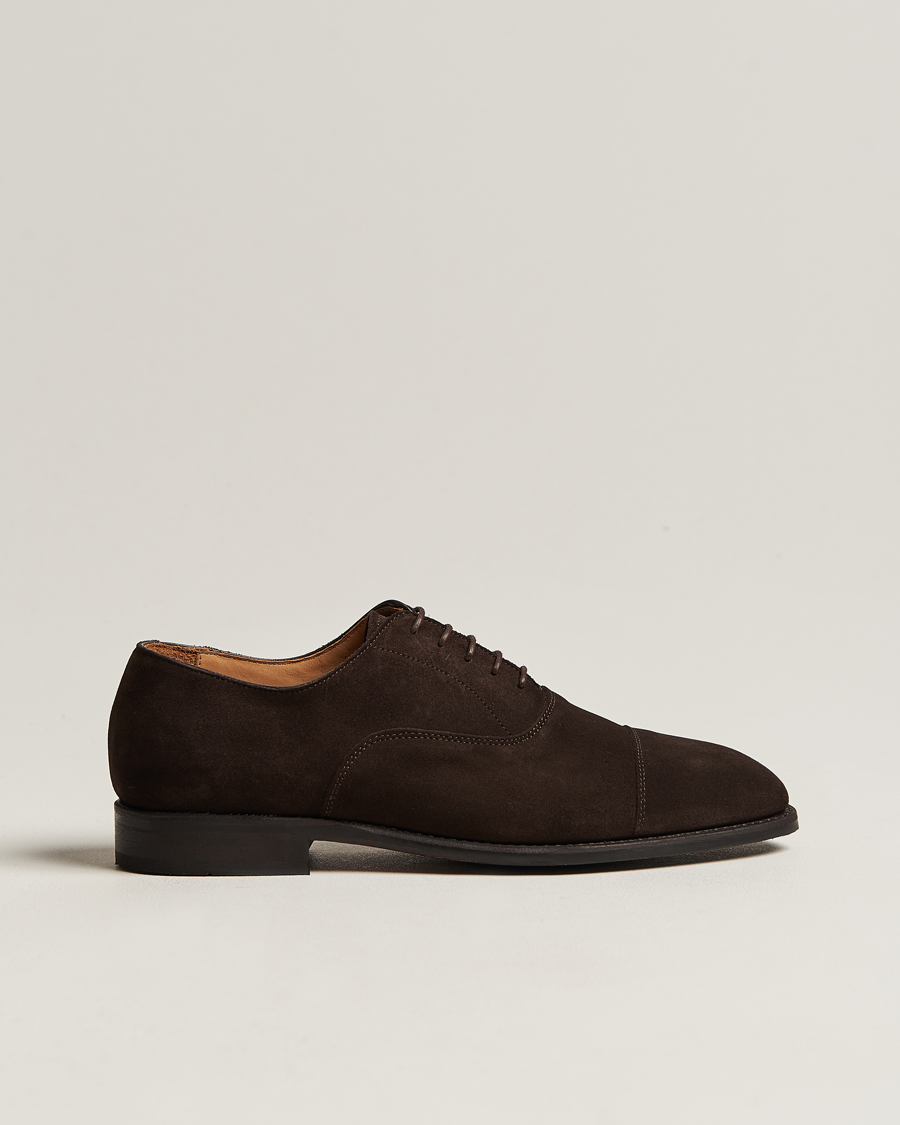Herren | Myrqvist Äppelviken Oxford Dark Brown Suede | Myrqvist | Äppelviken Oxford Dark Brown Suede