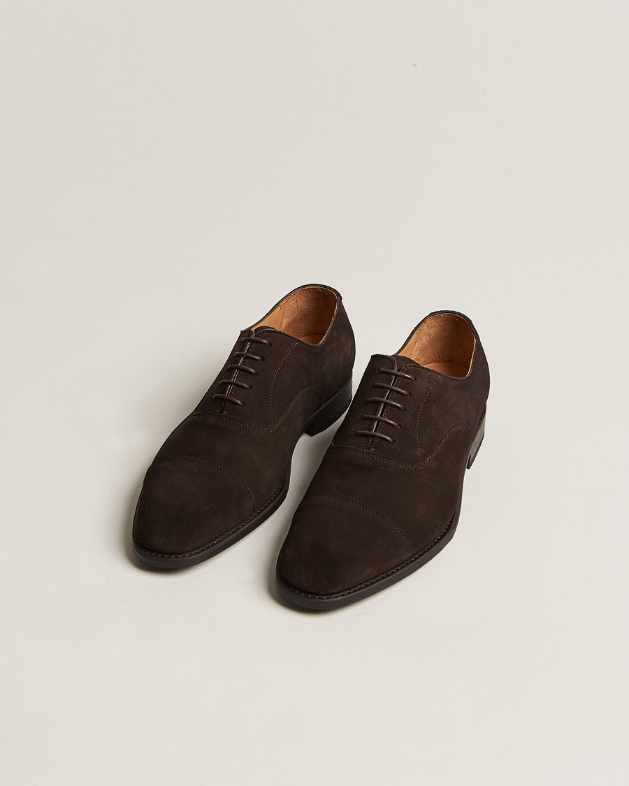 Herren | Myrqvist Äppelviken Oxford Dark Brown Suede | Myrqvist | Äppelviken Oxford Dark Brown Suede