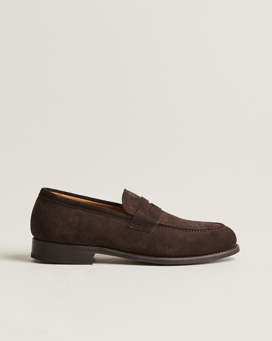 Herren | Myrqvist Stenhammar Loafer Dark Brown Suede | Myrqvist | Stenhammar Loafer Dark Brown Suede