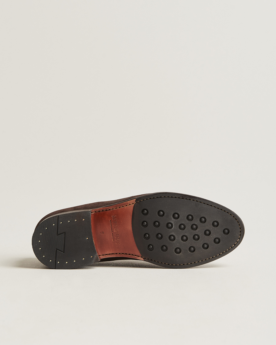 Herren | Myrqvist Stenhammar Loafer Dark Brown Suede | Myrqvist | Stenhammar Loafer Dark Brown Suede