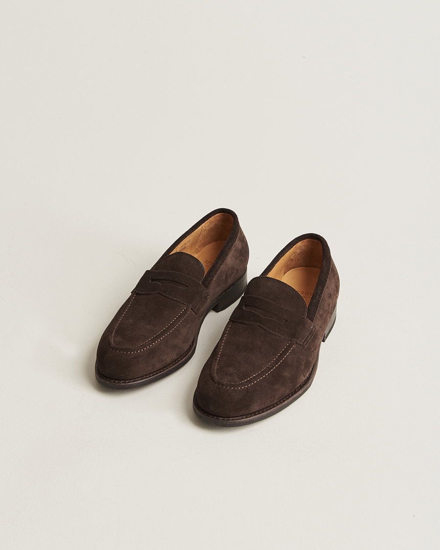 Herren | Myrqvist Stenhammar Loafer Dark Brown Suede | Myrqvist | Stenhammar Loafer Dark Brown Suede