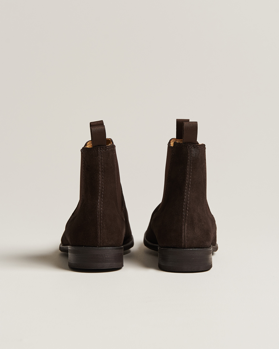 Herren | Myrqvist Granhult Chelsea Boot Dark Brown Suede | Myrqvist | Granhult Chelsea Boot Dark Brown Suede