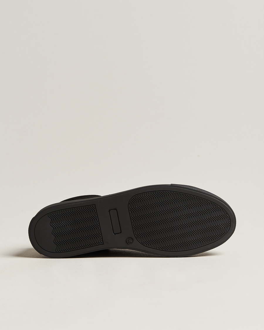 Herren | Myrqvist Oaxen Monochrome Sneaker Black Suede | Myrqvist | Oaxen Monochrome Sneaker Black Suede