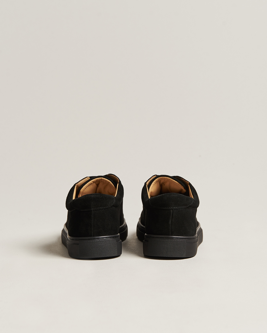 Herren | Myrqvist Oaxen Monochrome Sneaker Black Suede | Myrqvist | Oaxen Monochrome Sneaker Black Suede
