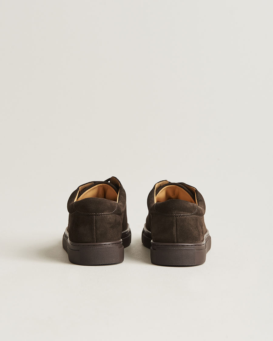 Herren | Myrqvist Oaxen Monochrome Sneaker Dark Brown Suede | Myrqvist | Oaxen Monochrome Sneaker Dark Brown Suede