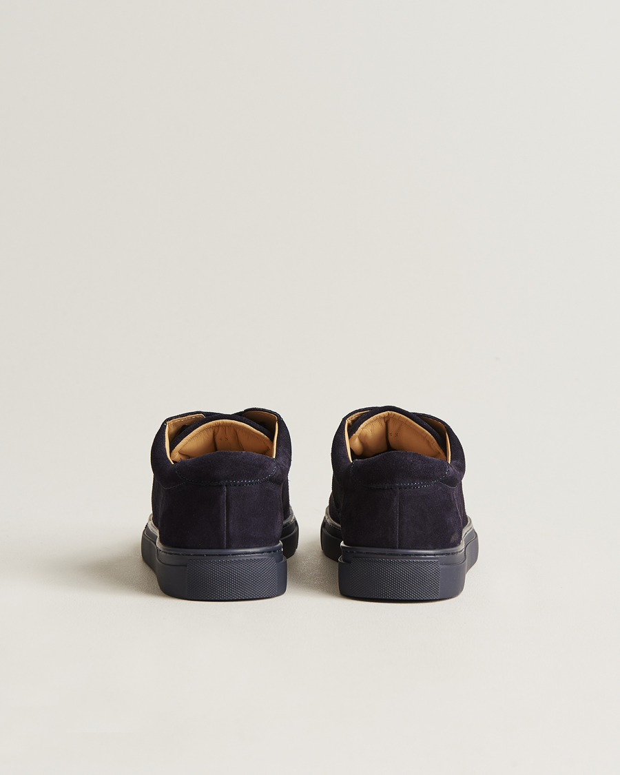 Herren | Myrqvist Oaxen Monochrome Sneaker Navy Suede | Myrqvist | Oaxen Monochrome Sneaker Navy Suede