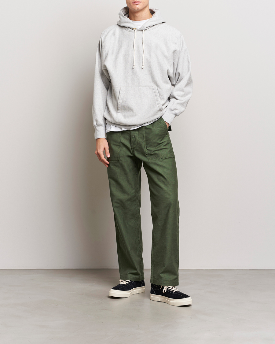 Herren | Hosen | orSlow | Regular Fit Original Sateen Fatigue Pants Green