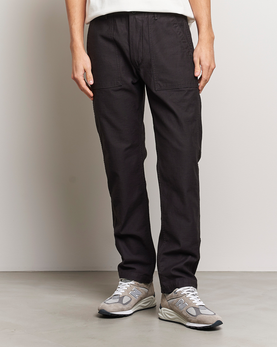 Herren | orSlow | orSlow | Slim Fit Original Sateen Fatigue Pants Black