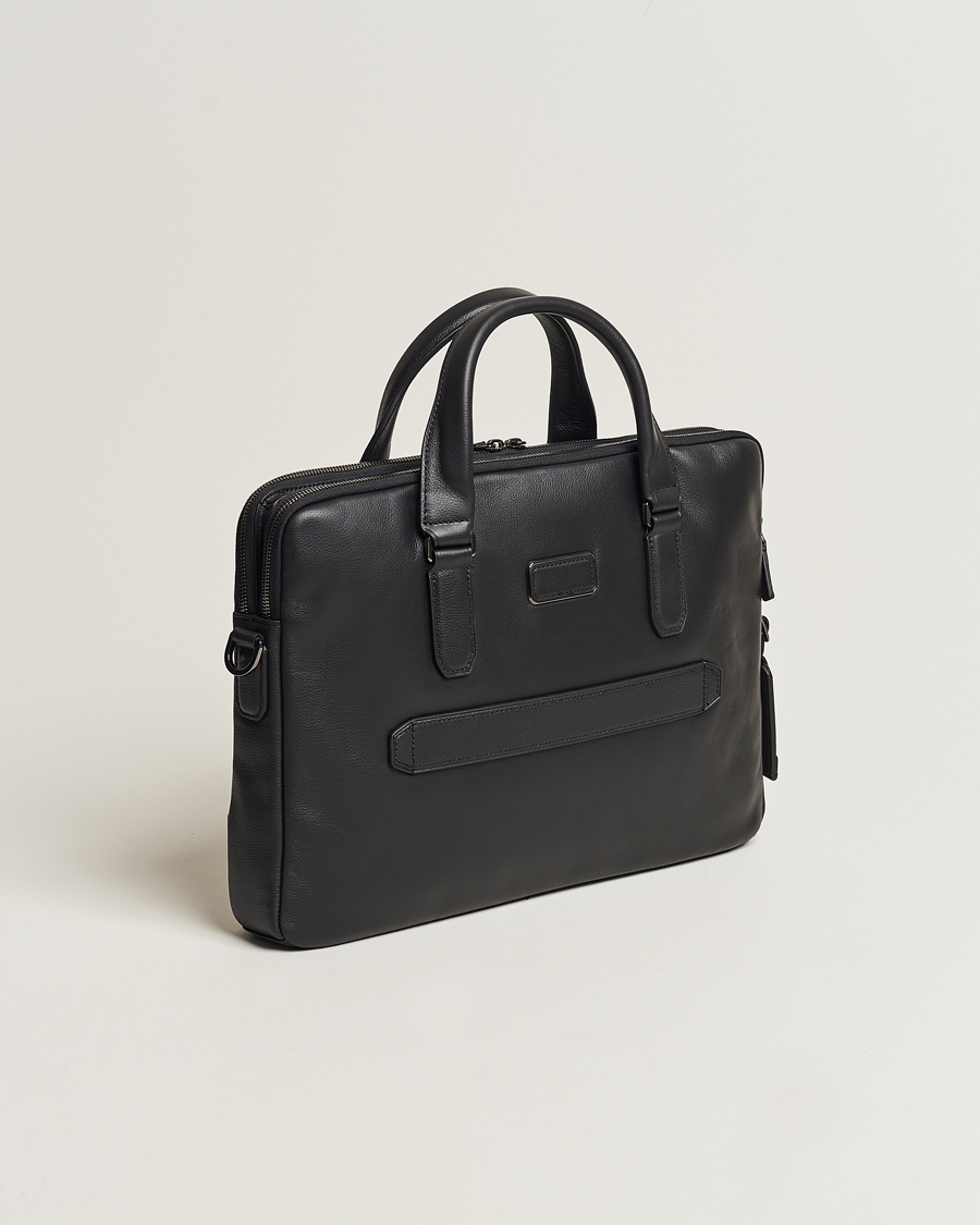 Herren | TUMI Harrison Sycamore Slim Leather Brief Black | TUMI | Harrison Sycamore Slim Leather Brief Black