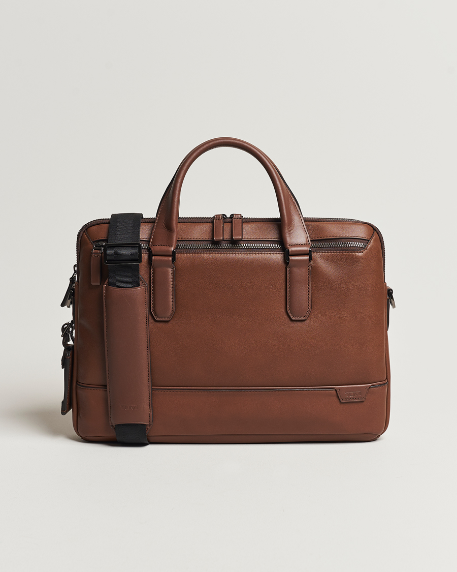 Herren | Taschen | TUMI | Harrison Sycamore Slim Leather Brief Cognac