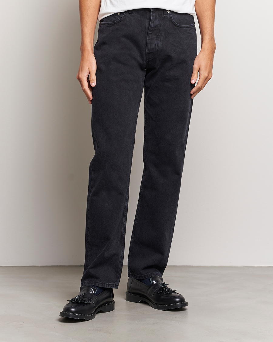 Herren | New Nordics | Sunflower | Standard Jeans Washed Black