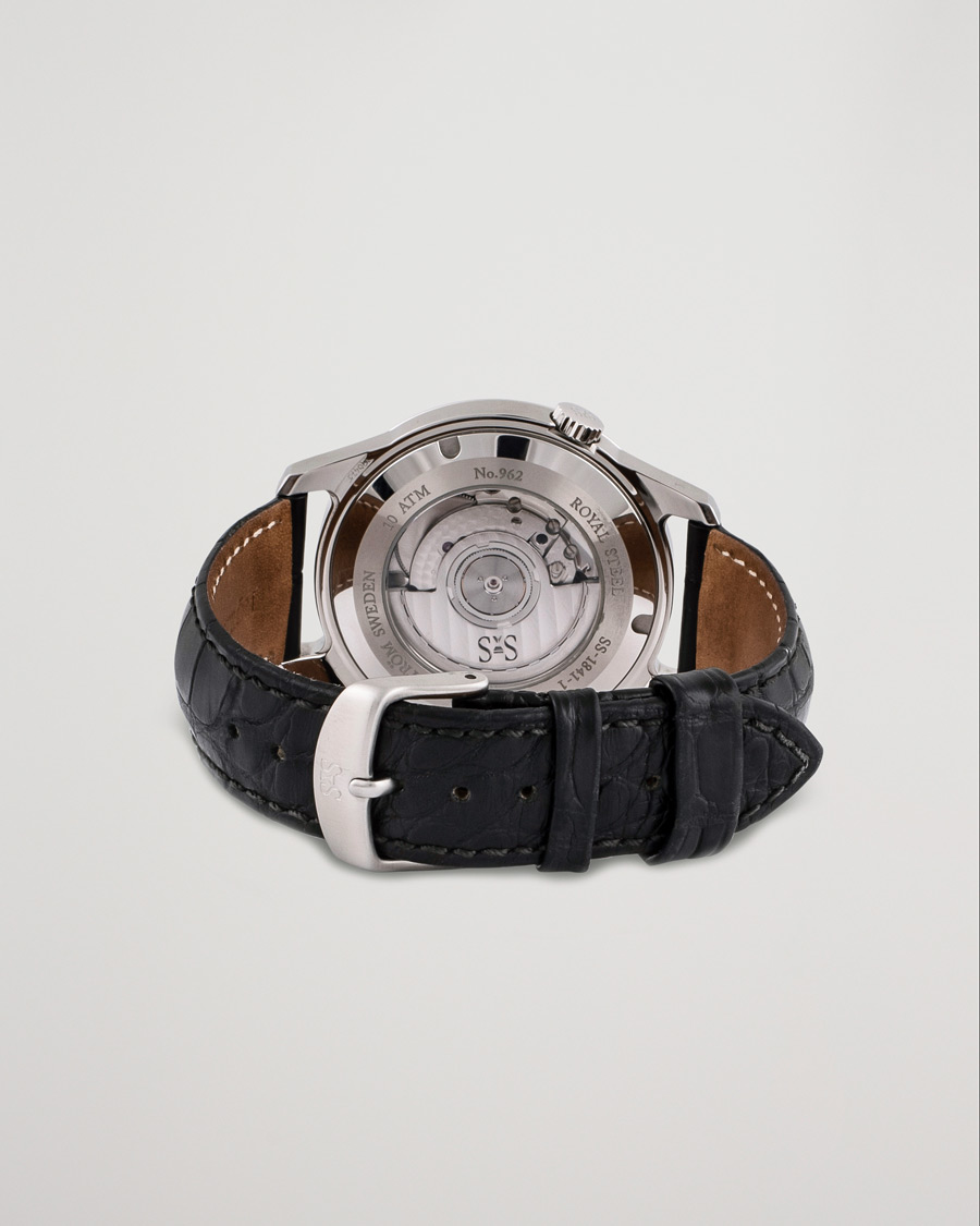 Herren | Sjöö Sandström Pre-Owned Royal Steel Classic 41mm SS-1841-1 Steel White | Sjöö Sandström Pre-Owned | Royal Steel Classic 41mm SS-1841-1 Steel White