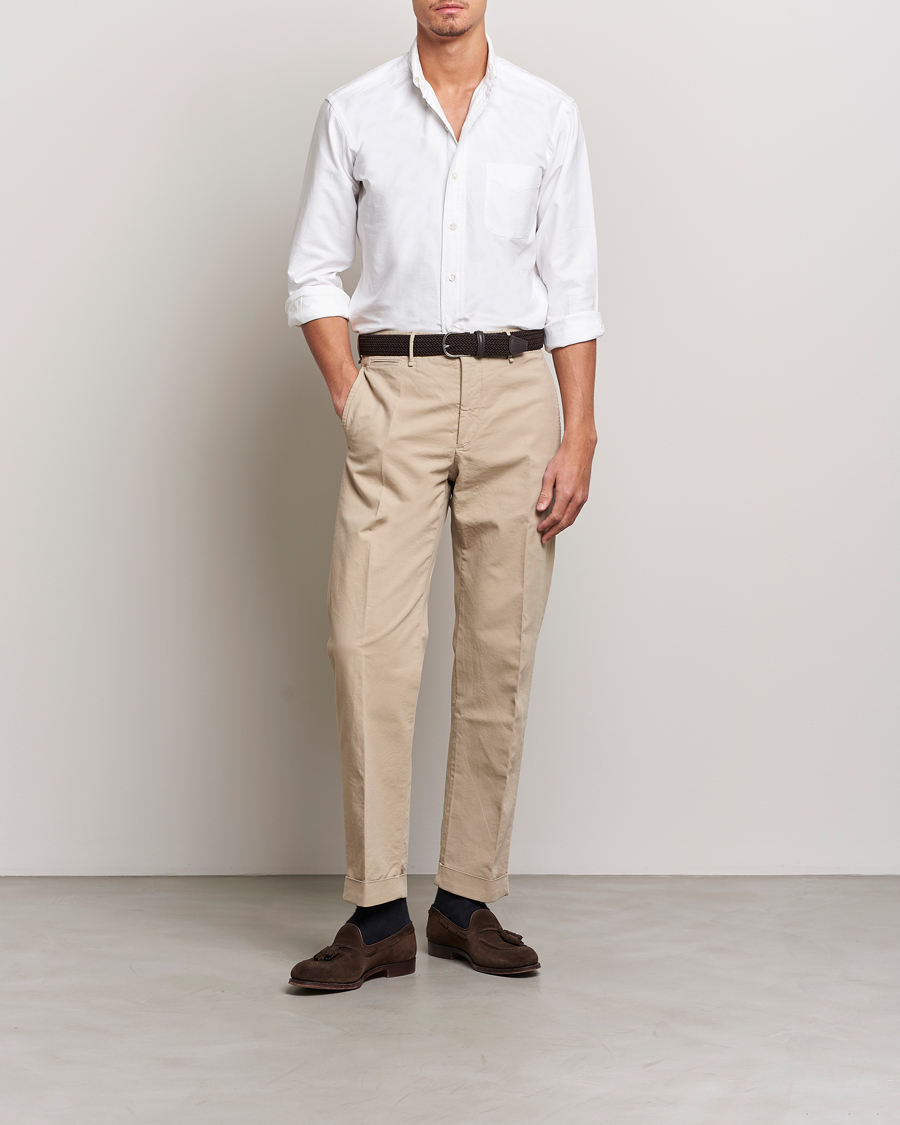 Herren | Hemden | Kamakura Shirts | Vintage Ivy Oxford Button Down Shirt White