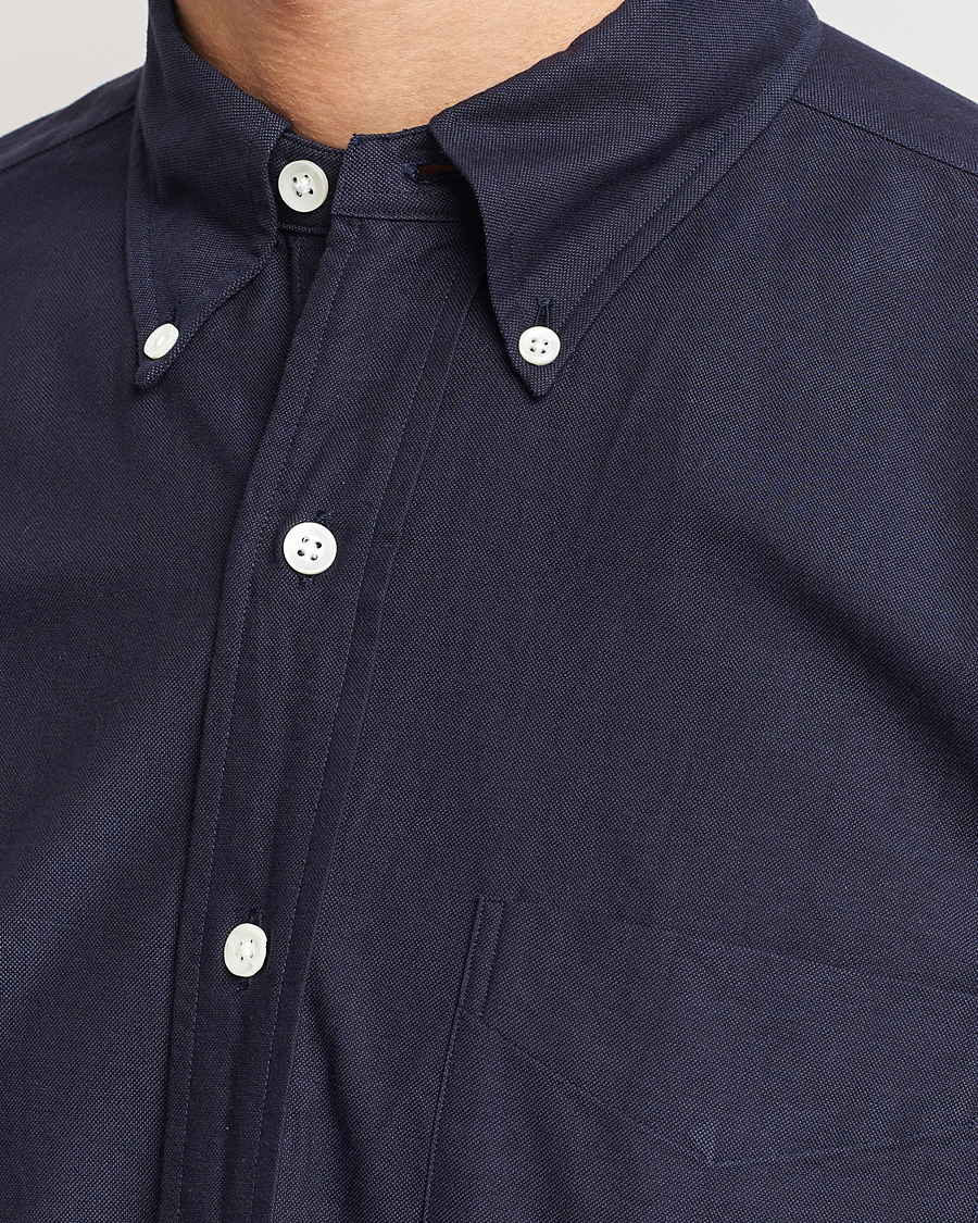 Herren | Hemden | Kamakura Shirts | Vintage Ivy Oxford Button Down Shirt Navy