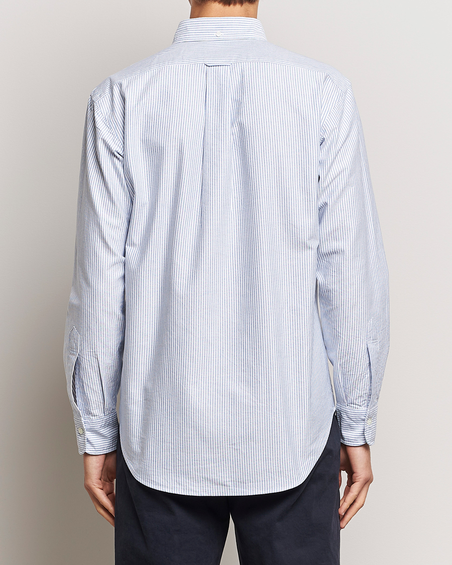 Herren | Hemden | Kamakura Shirts | Vintage Ivy Oxford Button Down Shirt Blue Stripe