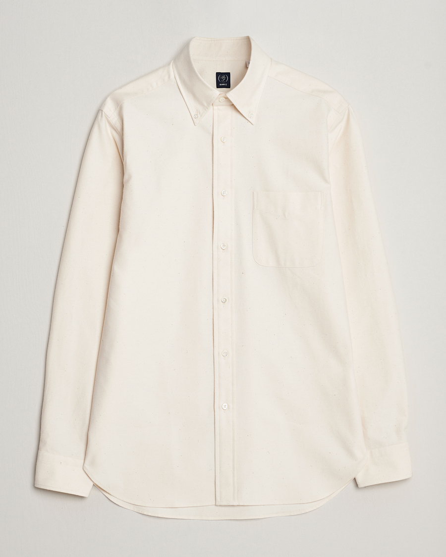 Herren | Hemden | Beams F | Cotton Flannel Button Down Shirt Off White