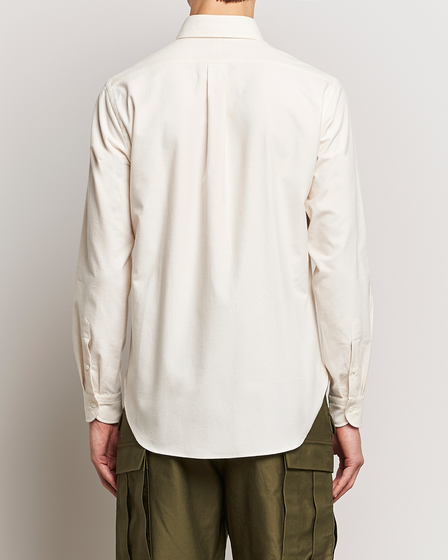Herren | Hemden | Beams F | Cotton Flannel Button Down Shirt Off White