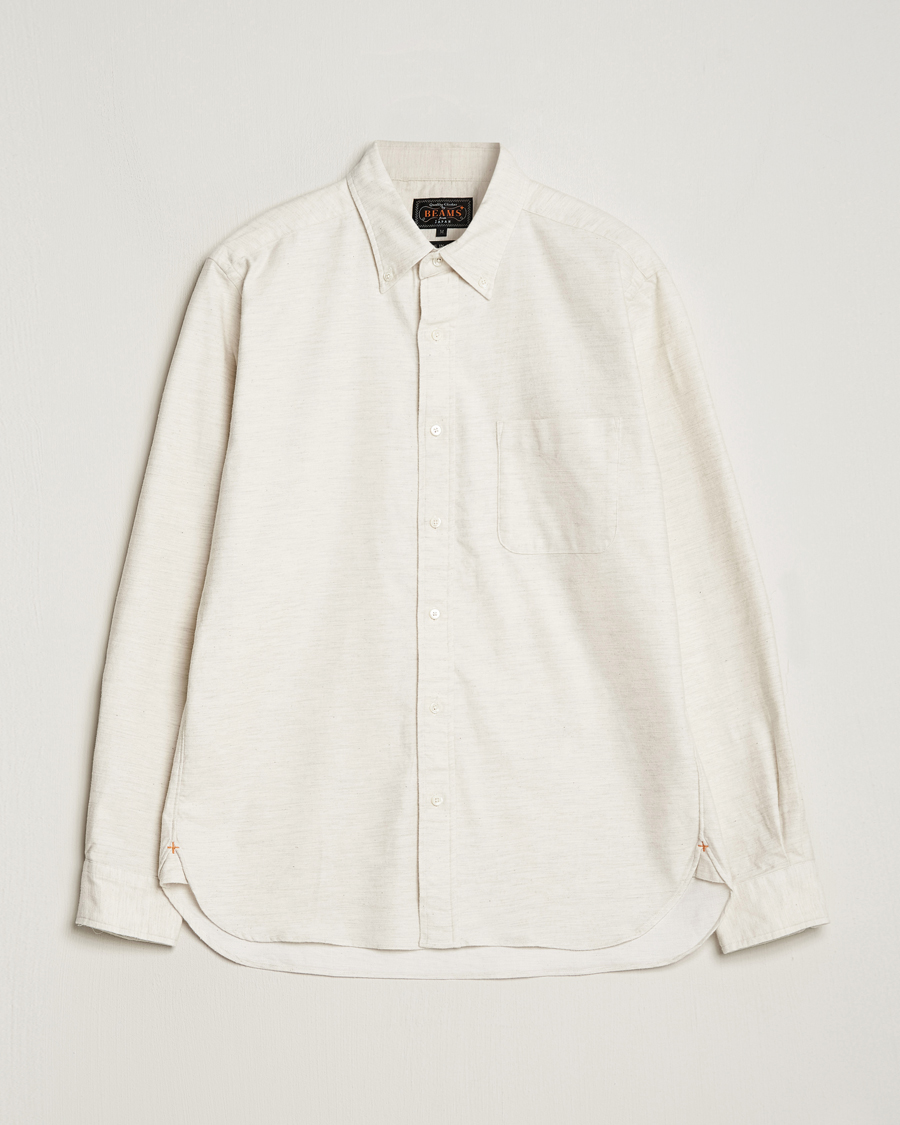 Herren | Hemden | BEAMS PLUS | Flannel Button Down Shirt Off White