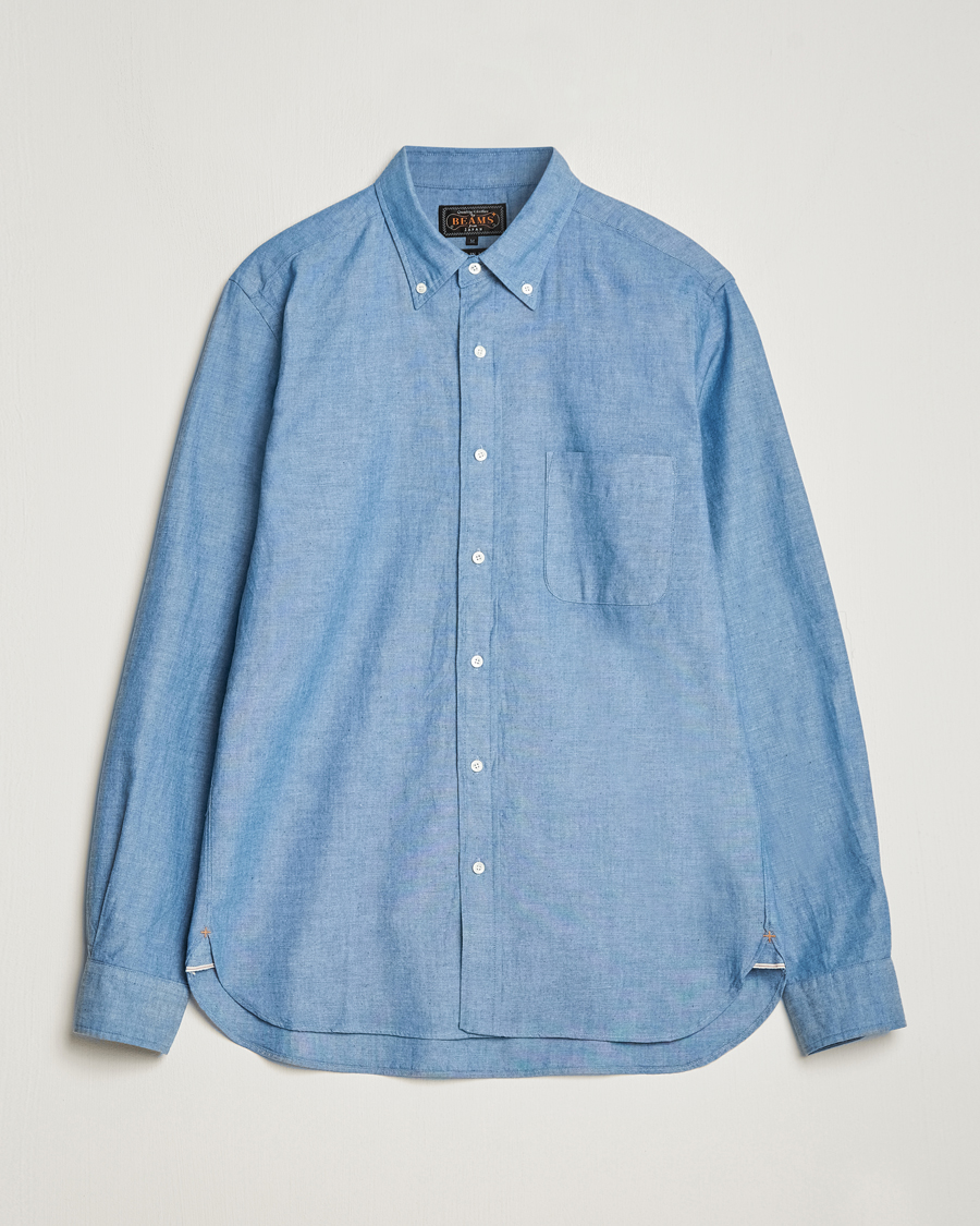 Herren | Hemden | BEAMS PLUS | Chambray Button Down Shirt Light Blue