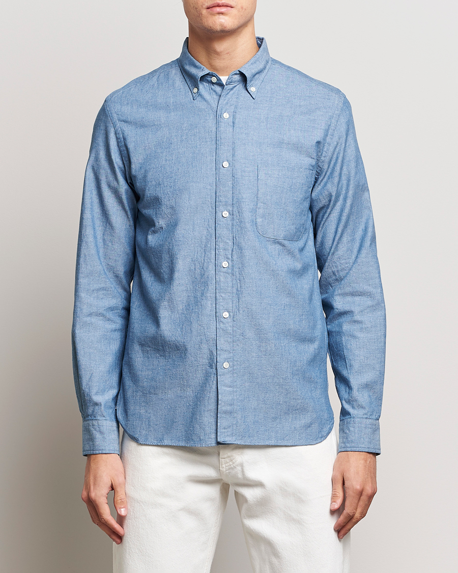 Herren | Hemden | BEAMS PLUS | Chambray Button Down Shirt Blue