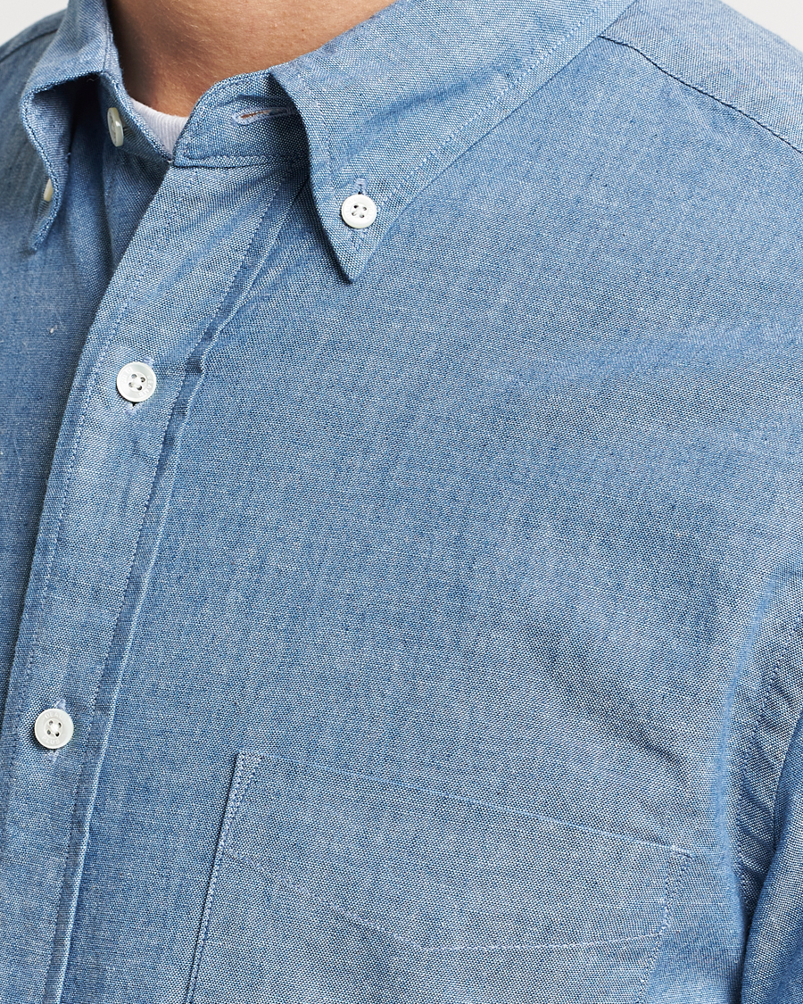 Herren | Hemden | BEAMS PLUS | Chambray Button Down Shirt Light Blue
