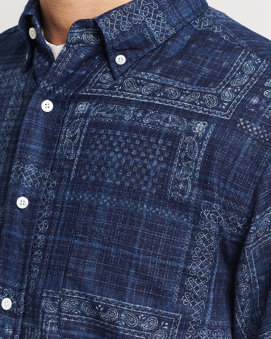 Herren | Hemden | BEAMS PLUS | Patchwork Button Down Shirt Indigo
