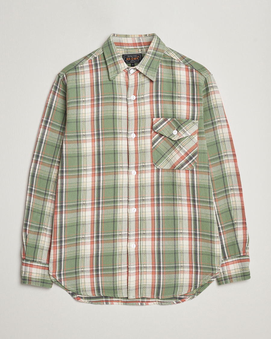 Herren | Hemden | BEAMS PLUS | Dobby Guide Overshirt Pale Green