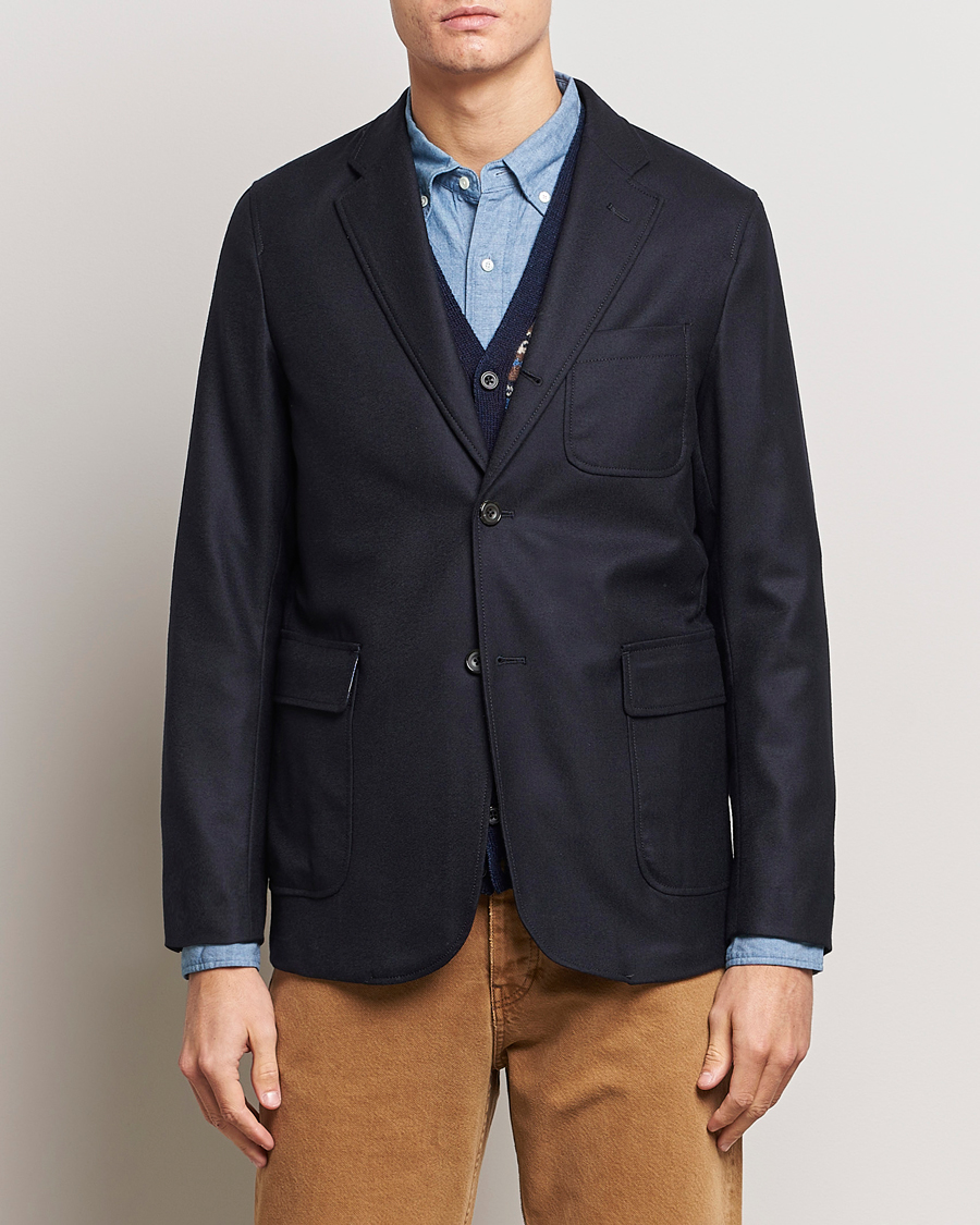 Herren | Sakkos | BEAMS PLUS | Flannel Blazer Navy