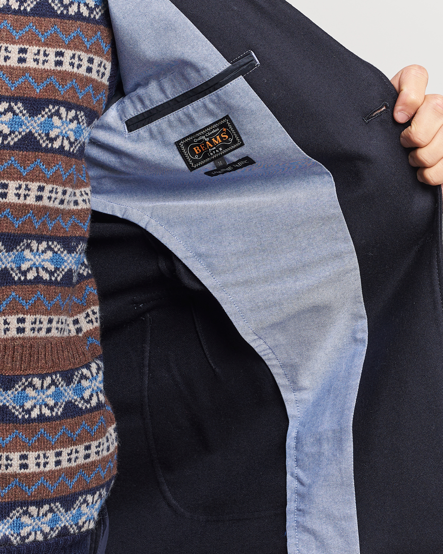 Herren | Sakkos | BEAMS PLUS | Flannel Blazer Navy