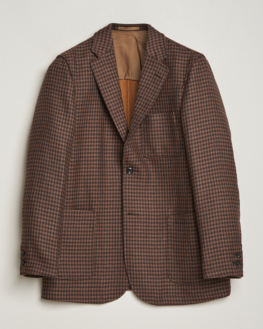 Herren | Sakkos | BEAMS PLUS | Houndstooth Twill Blazer Brown