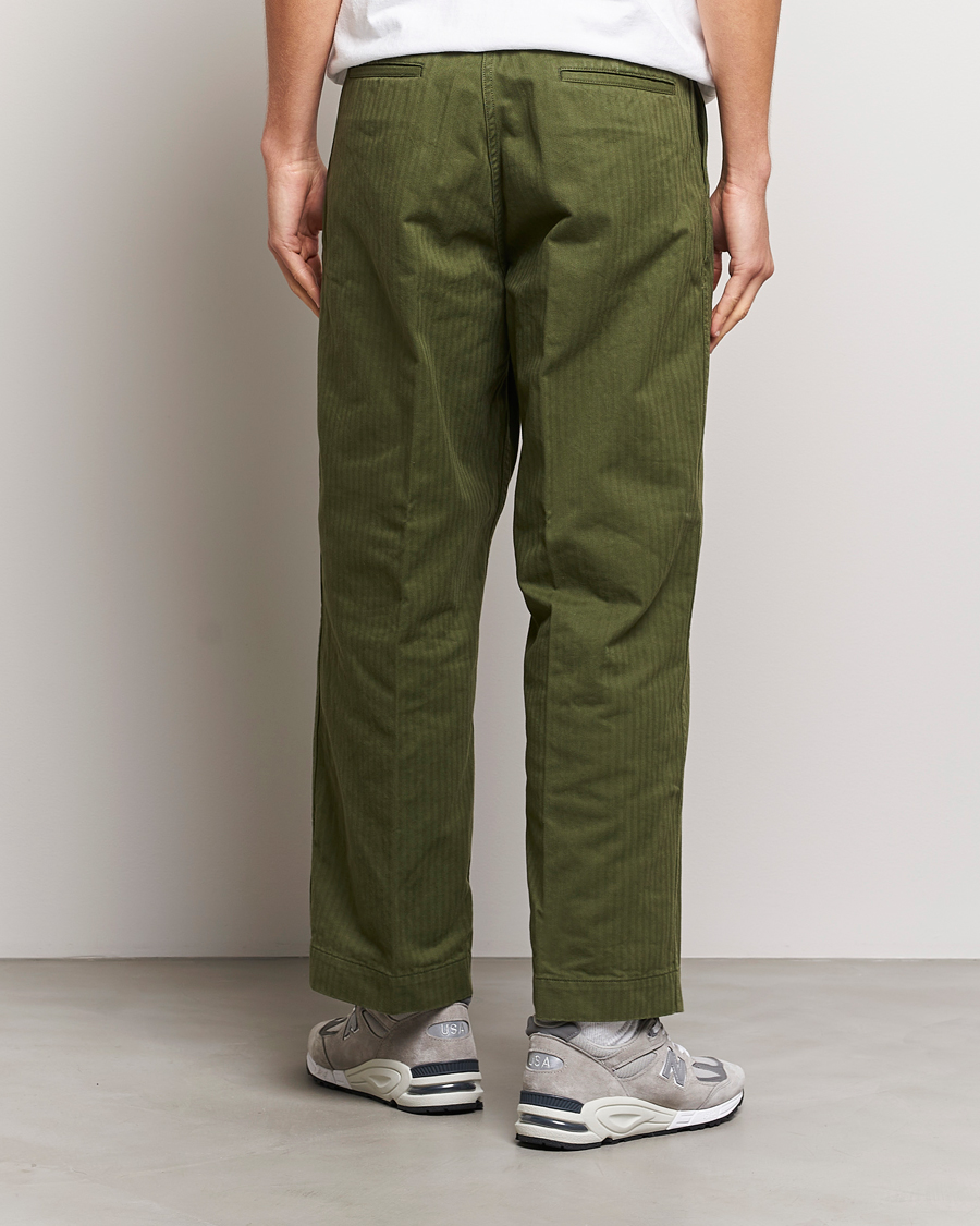 Herren | Hosen | BEAMS PLUS | MIL Herringbone Trousers Olive