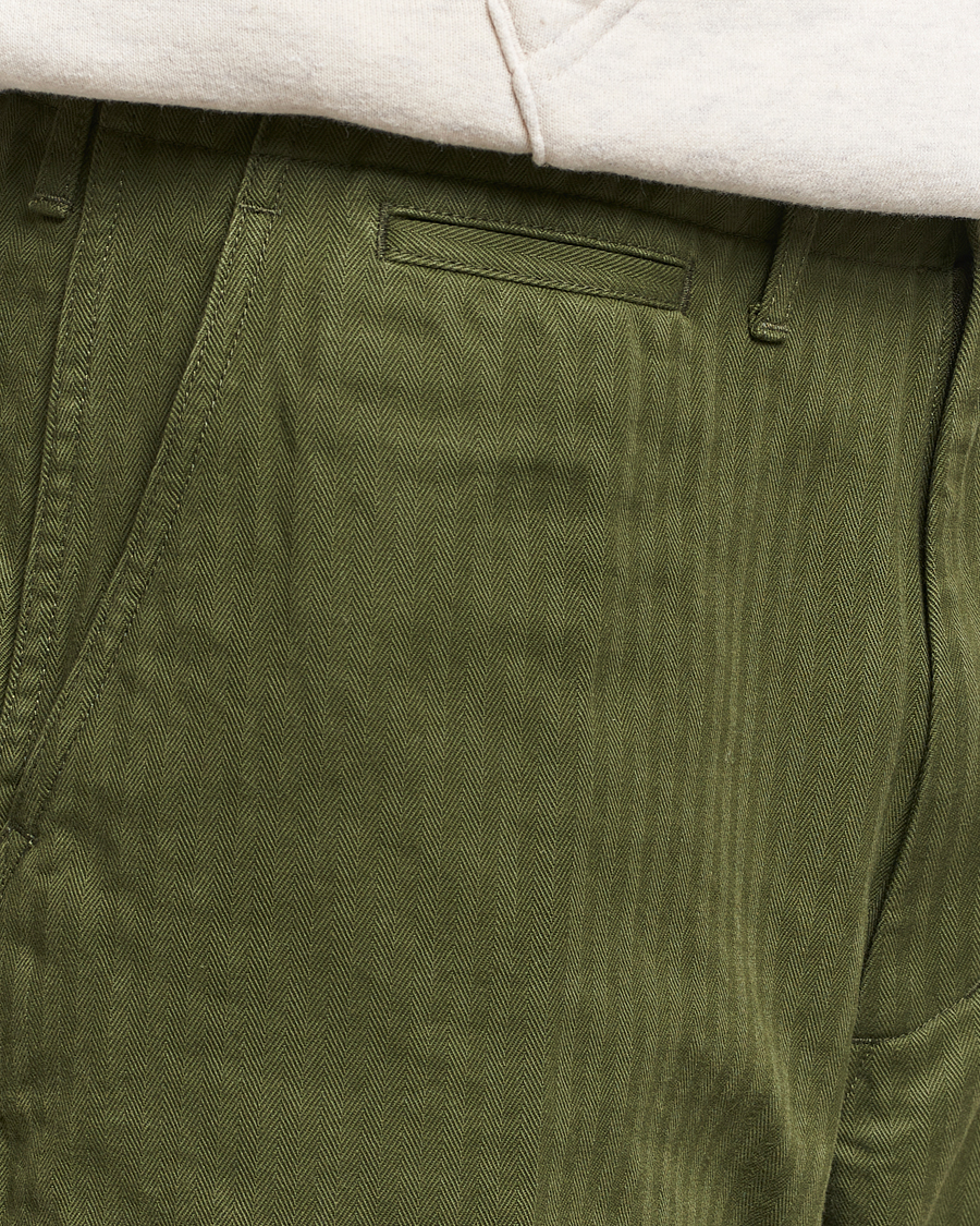 Herren | Hosen | BEAMS PLUS | MIL Herringbone Trousers Olive