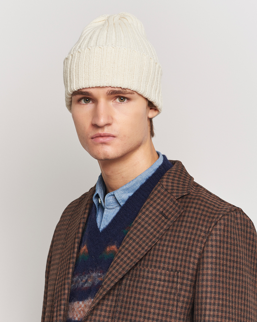 Herren | BEAMS PLUS Wool Watch Hat Natural | BEAMS PLUS | Wool Watch Hat Natural