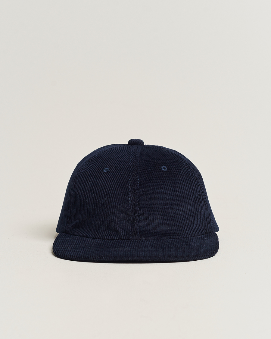 Herren | BEAMS PLUS 6 Panel Corduroy Cap Navy | BEAMS PLUS | 6 Panel Corduroy Cap Navy