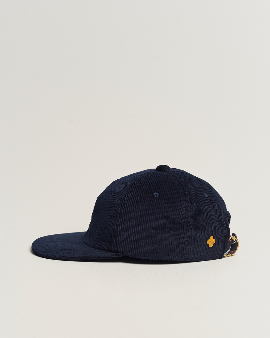 Herren | BEAMS PLUS 6 Panel Corduroy Cap Navy | BEAMS PLUS | 6 Panel Corduroy Cap Navy