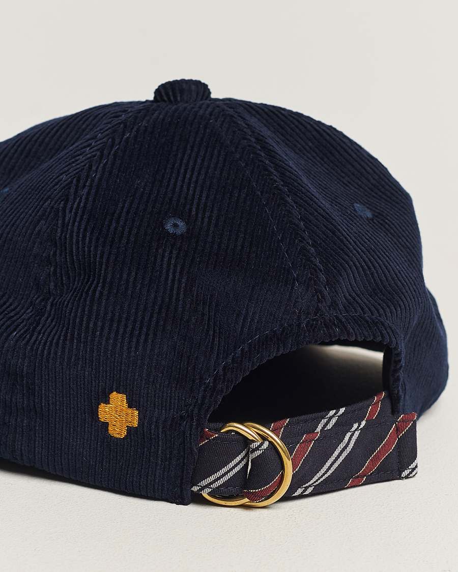 Herren | BEAMS PLUS 6 Panel Corduroy Cap Navy | BEAMS PLUS | 6 Panel Corduroy Cap Navy