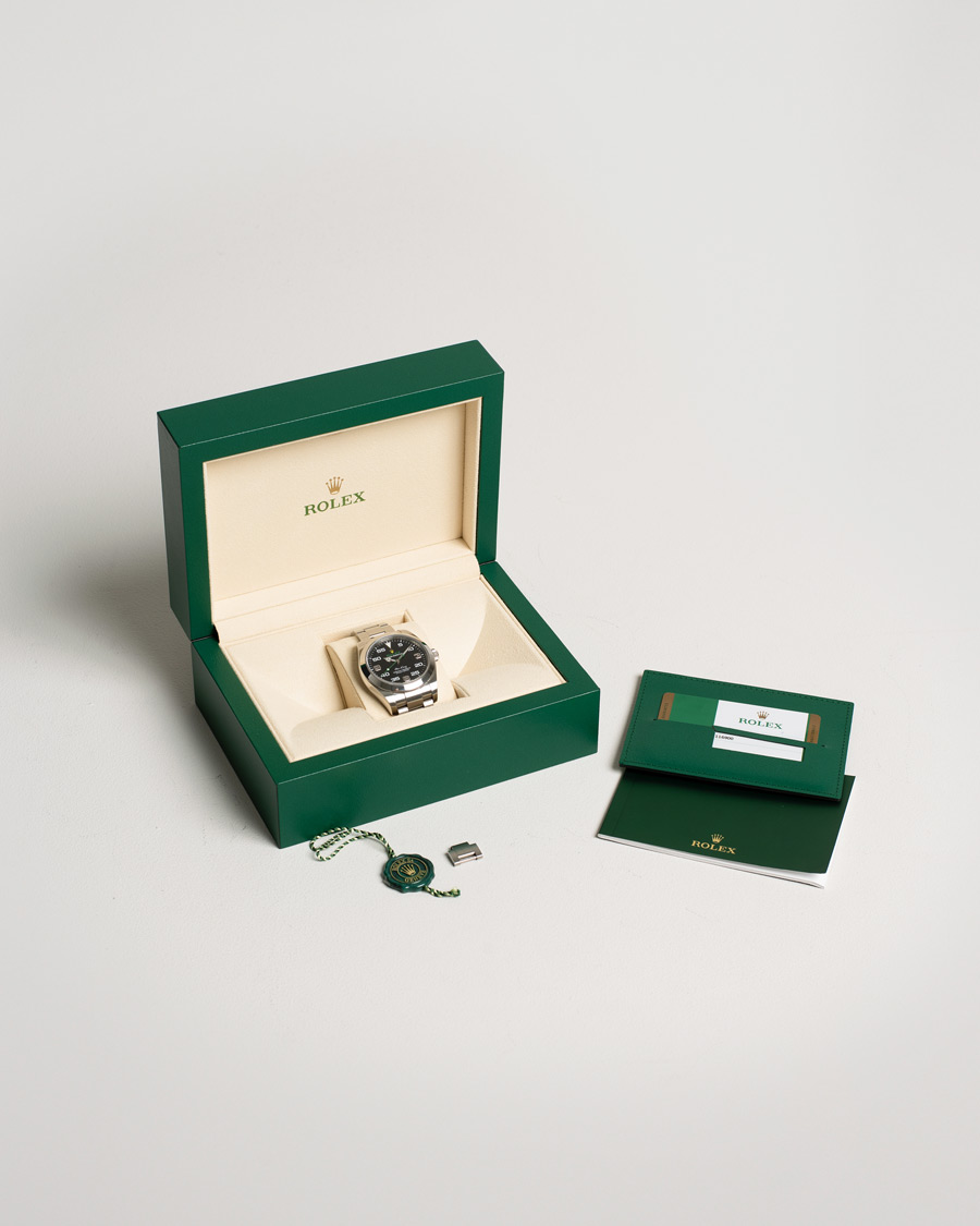 Herren | Rolex Pre-Owned Air-King Steel Black 116900 | Rolex Pre-Owned | Air-King Steel Black 116900