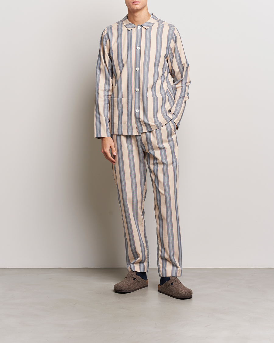 Herren | Schlafanzüge & Bademäntel | Nufferton | Uno Old School Pyjama Set Beige/Blue
