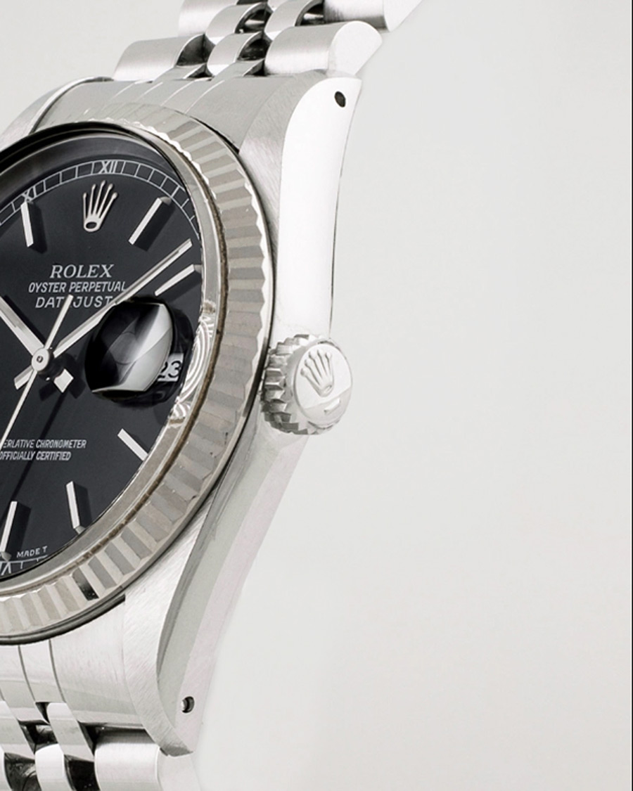 Herren | Rolex Pre-Owned Datejust 16234 Oyster Perpetual Steel Black Steel Black | Rolex Pre-Owned | Datejust 16234 Oyster Perpetual Steel Black Steel Black