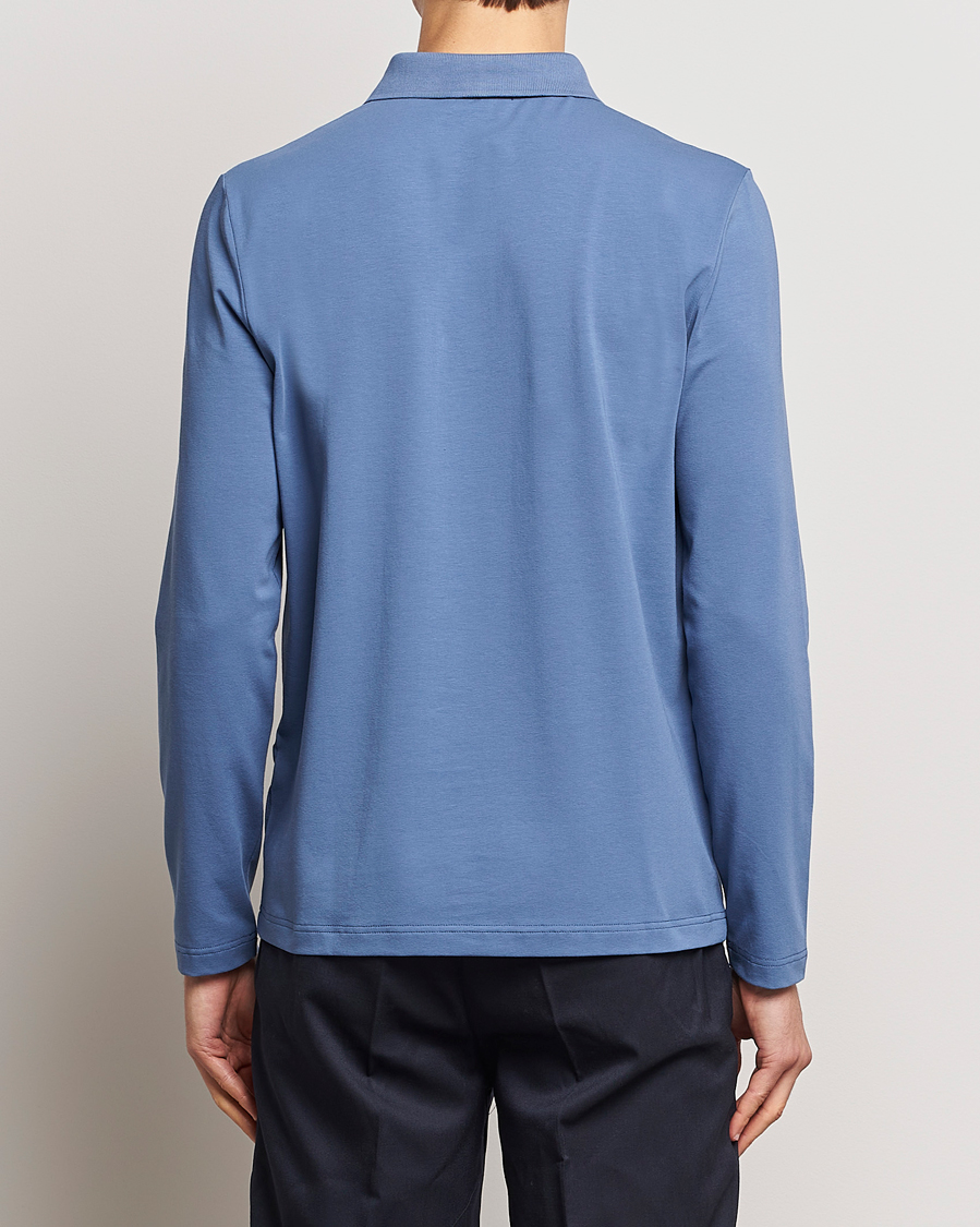 Herren | Pullover | Filippa K | Luke Lycra Poloshirt Paris Blue